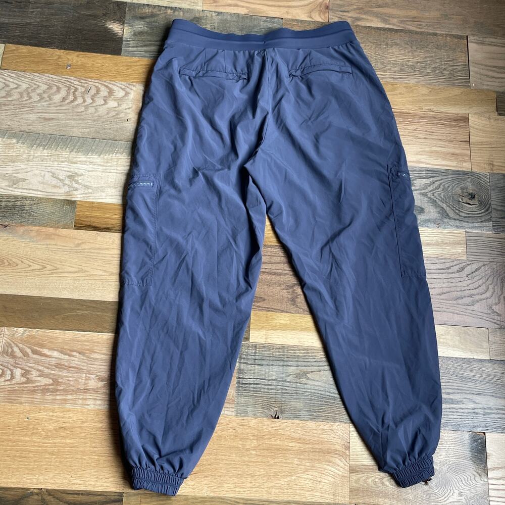 Athleta Venture Pant Womens 8P Blue Cargo Jogger Travel Hiking Pants